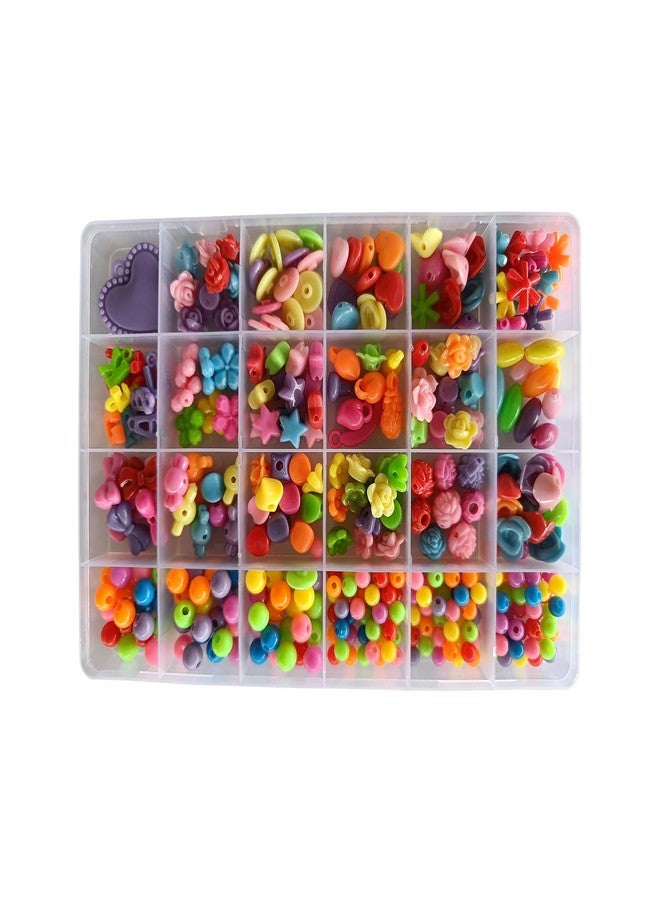 SYGA Beads for Kids Crafts Children's Jewelry Making Kit DIY Bracelets Necklace Hairband and Rings Craft Kits Birthday for 4, 5, 6, 7-Year-Old Little Girls-Multicolor (DIYBeadsSet-17) - Image 1